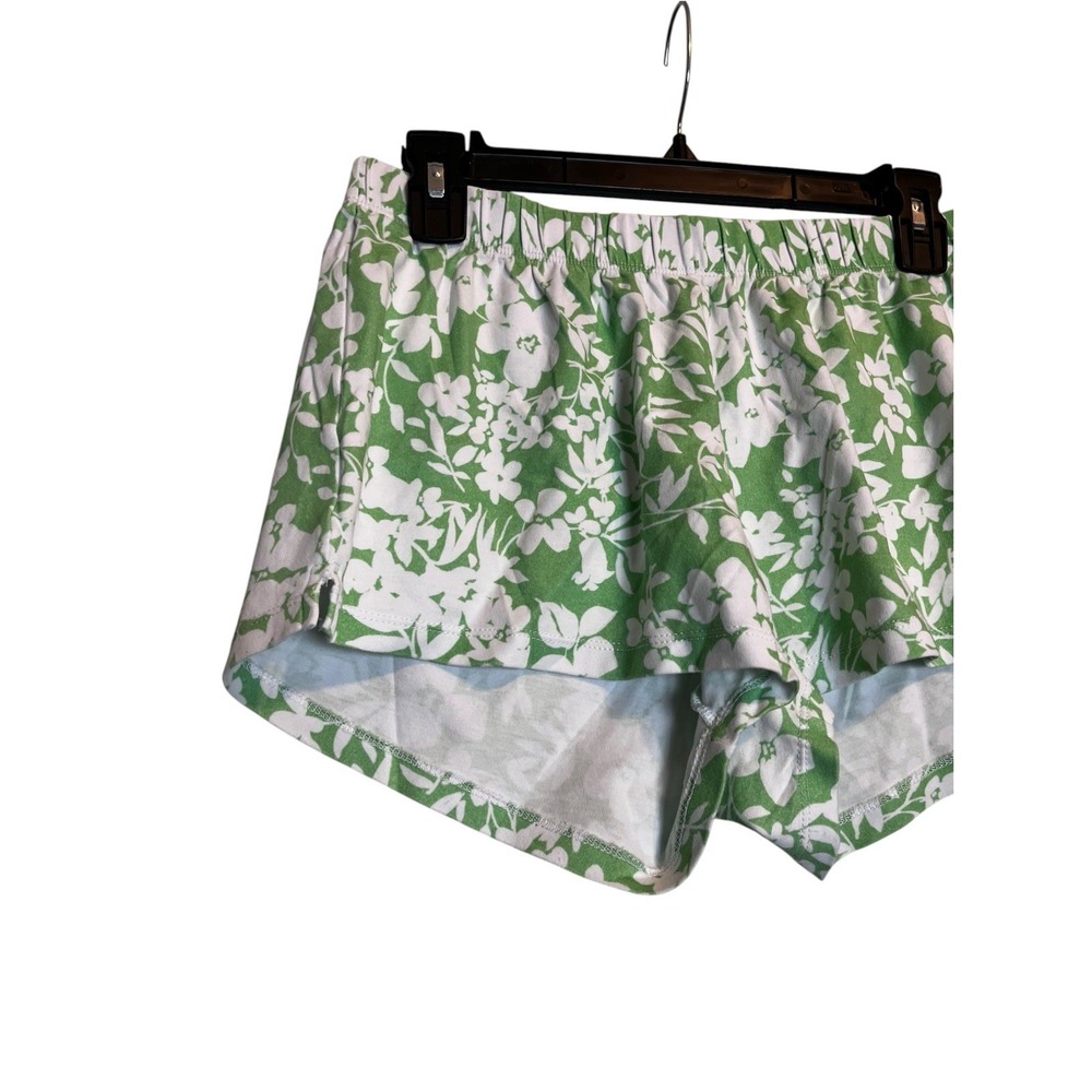 Lake Pimano Short Set Pajama S Green Floral Print - Picture 6 of 8